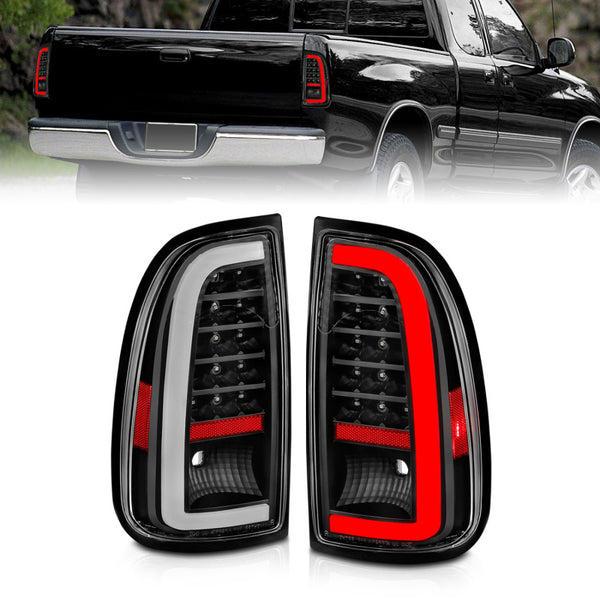 ANZO 00-06 Toyota Tundra LED Taillights w/ Light Bar Black Housing