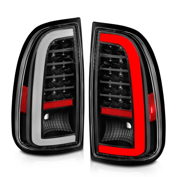 ANZO 00-06 Toyota Tundra LED Taillights w/ Light Bar Black Housing