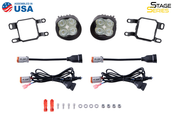 SS3 LED Fog Light Kit for 2018-2020 Toyota Sienna, Yellow SAE Fog