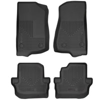 Husky Liners 18-26 Jeep Wrangler JL 2dr WeatherBeater Front & 2nd Row Floor Liners - Black
