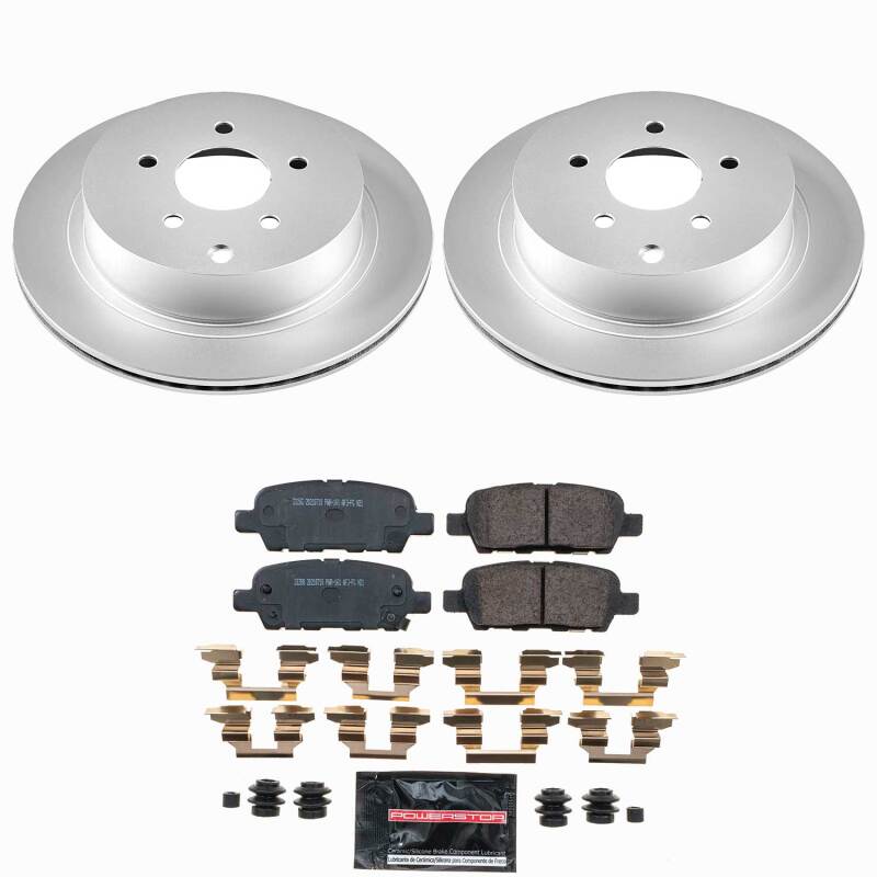 Power Stop 2009 Infiniti FX35 Rear Z23 Coated Brake Kit