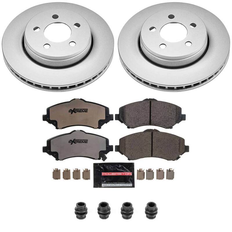 Power Stop 07-11 Dodge Nitro Front Z36 Coated Truck & Tow Brake Kit