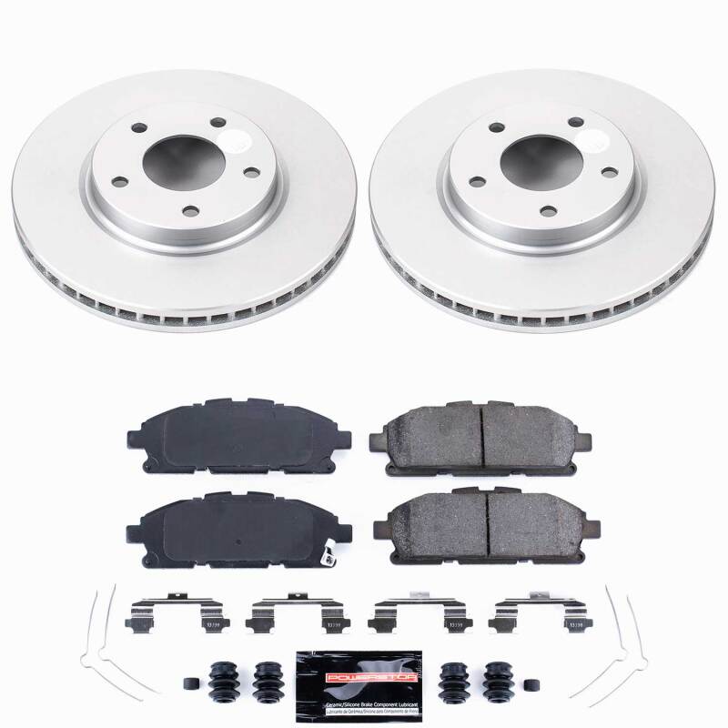 Power Stop 11-17 Nissan Quest Front Z23 Coated Brake Kit