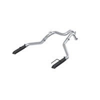 MBRP 24-25 Ford Ranger Raptor 3.0L 3in Dual Rear Turn-Down Axle Back Exhaust - Armor BLK Tips