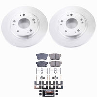 Power Stop 11-15 Honda CR-Z Rear Z23 Coated Brake Kit