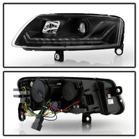 Spyder 05-08 Audi A6 Projector Headlights - (PRO-YD-ADA605V3-SEQ-BK)