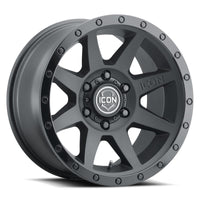 ICON Rebound 18x9 / 5x5in / -12mm / 4.5in BS Double Black Wheel