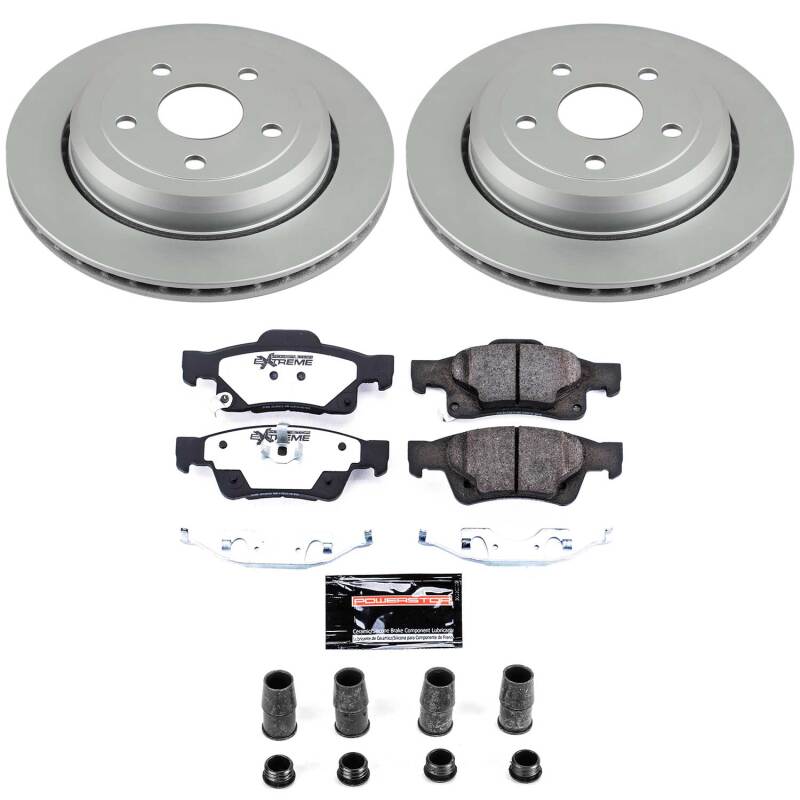 Power Stop 11-26 Dodge Durango Rear Z36 Coated Truck & Tow Brake Kit