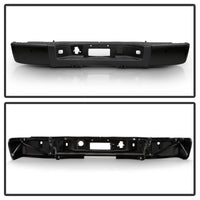 xTune 07-13 Chevy Silverado 1500 w/Parking Sensor OEM Style Steel Rear Bumper - BLK RB-CS07-SET-WS-B