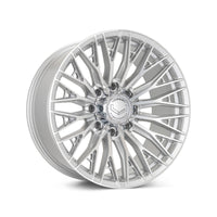 Vossen HFX-6 22x10 - 8x180 - ET-18 - Super Deep Face - 124.3 - Silver Polished Wheel