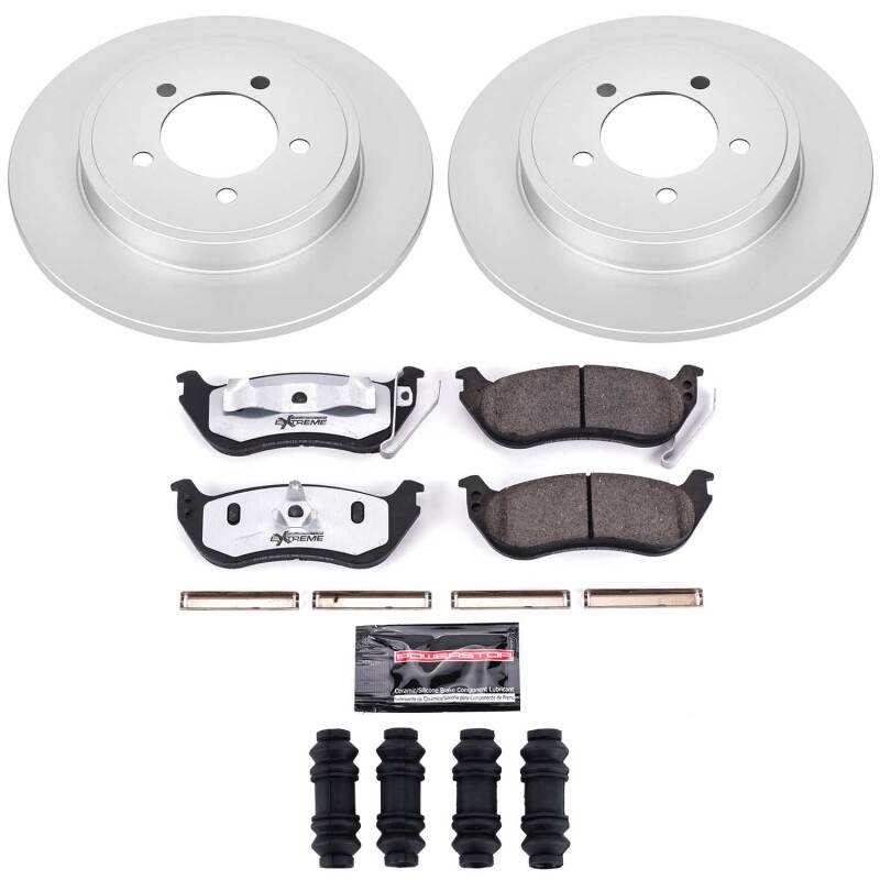Power Stop 06-10 Ford Explorer Rear Z36 Coated Truck & Tow Brake Kit