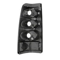 Raxiom 99-02 Chevrolet Silverado 1500 Fleetside Axial Series Tail Lights- Black- Smoked Lens