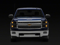 Raxiom 14-15 Chevrolet Silverado 1500 OE Style Headlights/ Chrome Trim- Black - Clear Lens