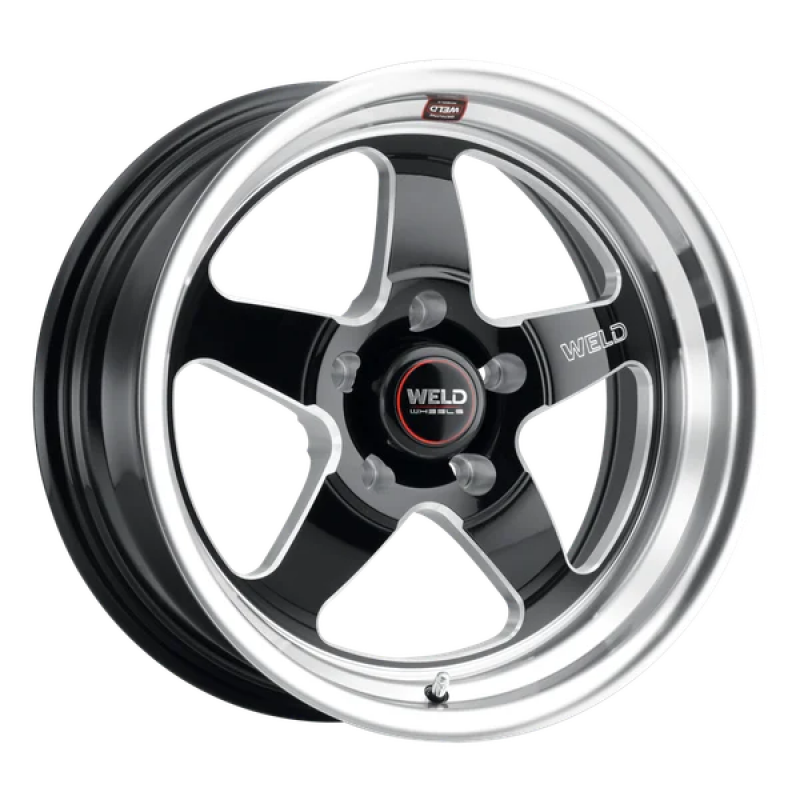 Weld S155 18x11 Ventura 5x120.65  43 Offset BS 7.69 Gloss BLK MIL DIA 72.56