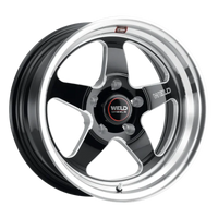 Weld S155 18x11 Ventura 5x120.65  43 Offset BS 7.69 Gloss BLK MIL DIA 72.56