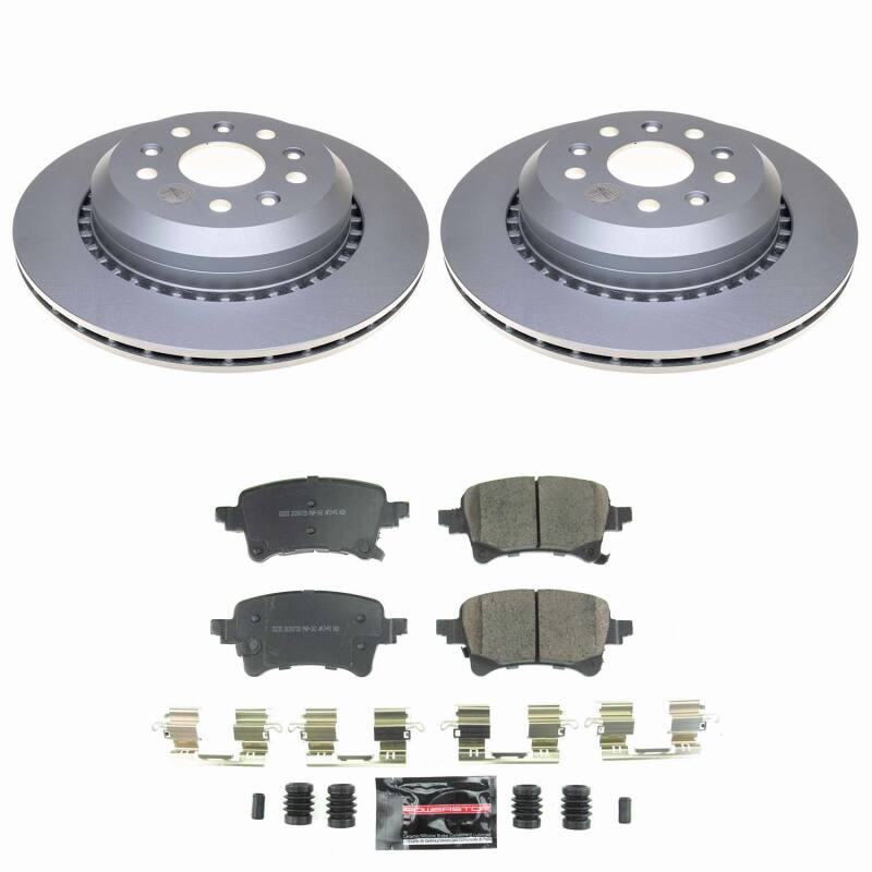 Power Stop 20-25 Jeep Gladiator Rear Z23 Coated Brake Kit