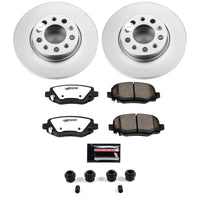 Power Stop 16-23 Fiat 500X Rear Z36 Coated Truck & Tow Brake Kit