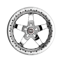 Weld S71 17x10.5 / 5x4.75 BP / 8.3in. BS Polished Wheel (Medium Pad) - Single-Beadlock