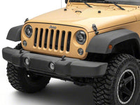 Raxiom 07-18 Jeep Wrangler JK 7-Inch V2 Dragon Eye LED Headlights- Black Housing- Clear Lens