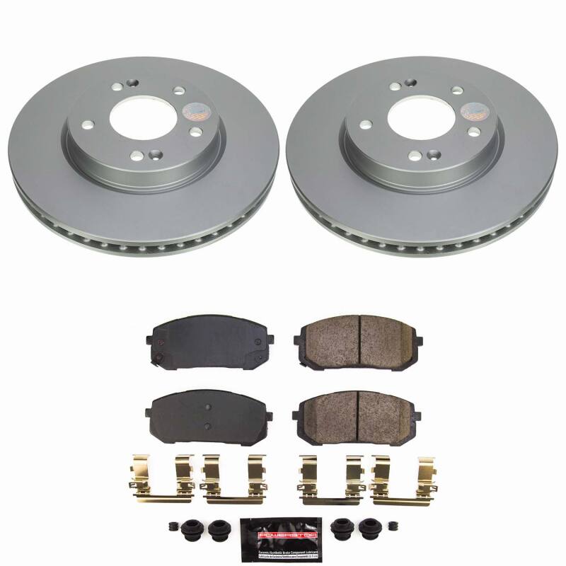Power Stop 21-25 Hyundai Elantra Front Z23 Coated Brake Kit