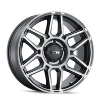 ION Type 146 20x9 / 6x139.7 BP / 18mm Offset / 106mm Hub Matte Black W/Machined Dart Tint Wheel