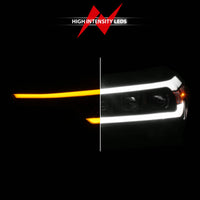 Anzo 2023+ Chevy Colorado Full LED Proj. Headlights w/ Black Housing - Seq. Lightbar w. DRL