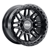 Weld Off-Road Swift 17x9in - 8x180 BP - ET-12 - 124.3mm CB - Gloss Black Wheel & Ring