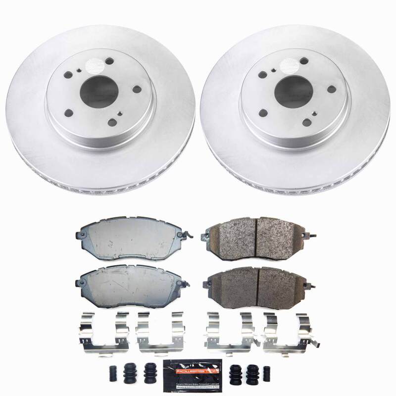 Power Stop 2015 Subaru Legacy Front Z23 Coated Brake Kit