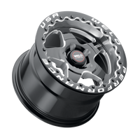 Weld Ventura Beadlock 15x10 / 5x120.65 BP / 45 Offset / 7.27 BS / 78.1 Bore - Gloss Black MIL - DIA