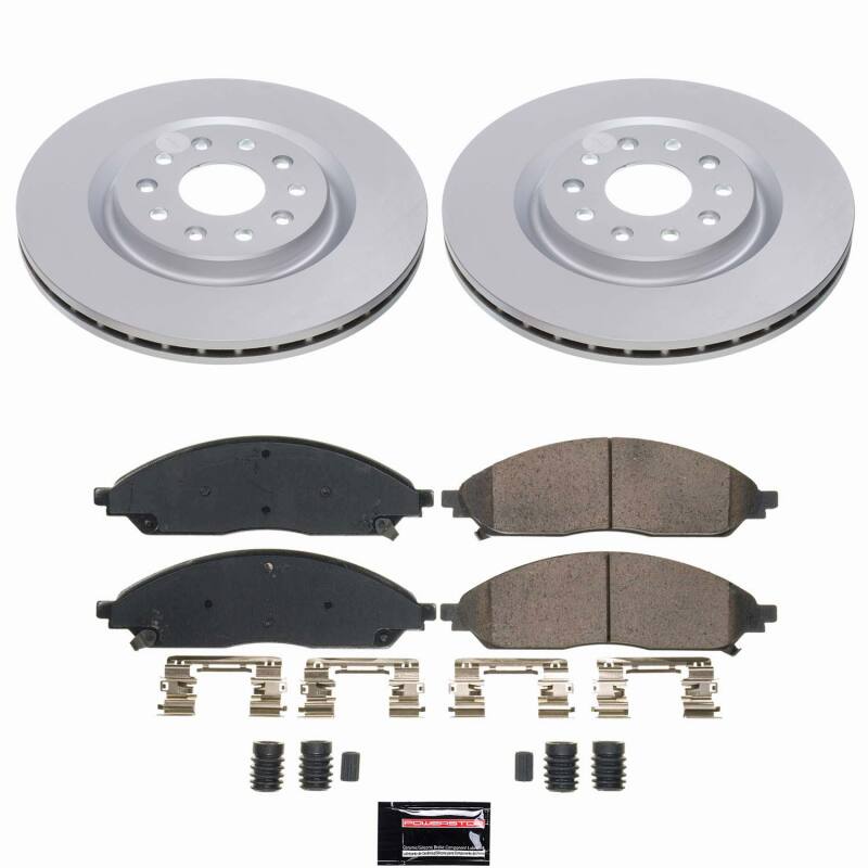 Power Stop 20-25 Chrysler Pacifica Front Z17 Coated Brake Kit