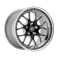 Weld S77 15x8 / 5x4.5 BP / 5.5in. BS 25mm Offset 3.18ID  Black Wheel (Medium Pad) - Non-Beadlock