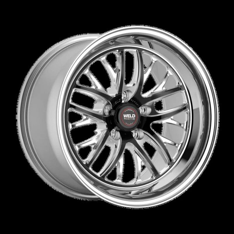 Weld S82 20x10.5 / 5x115 BP / 5.3in BS Black Wheel (High Pad) - Non-Beadlock