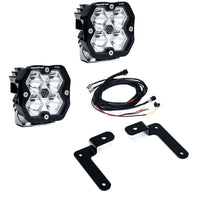Baja Designs 18-25 Jeep JL/JT Squadron Pro 2.0 A-Pillar Kit (Spot) - Clear