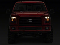 Raxiom 15-17 Ford F-150 Axial OEM Style Rep Headlights- Chrome Housing- Smoked Lens