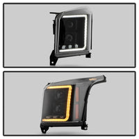 Spyder 15-20 GMC Yukon  Halogen Model Only Projector Headlights - Black (PRO-YD-GY15HALSI-SBSEQ-BK)