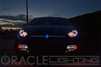 Oracle 13-16 Dodge Dart Surface Mount LED Projector Fog Light Halo Kit - Red