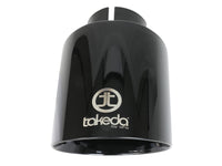 aFe Takeda Universal Exhaust Tip 2-1/2 IN Inlet x 4-1/2 IN Outlet x 7 IN L- Black