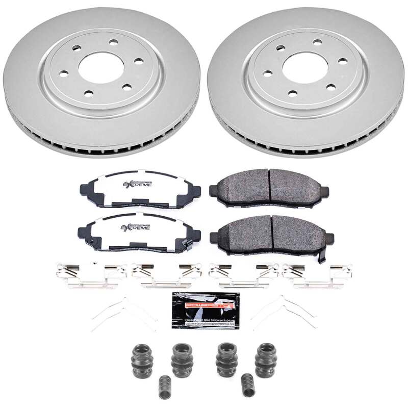 Power Stop 16-26 Nissan Frontier Front Z36 Coated Truck & Tow Brake Kit
