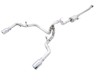 AWE Tuning 0FG 21+ Ford F150 Dual Split Rear Exhaust - 5in Chrome Silver Tips