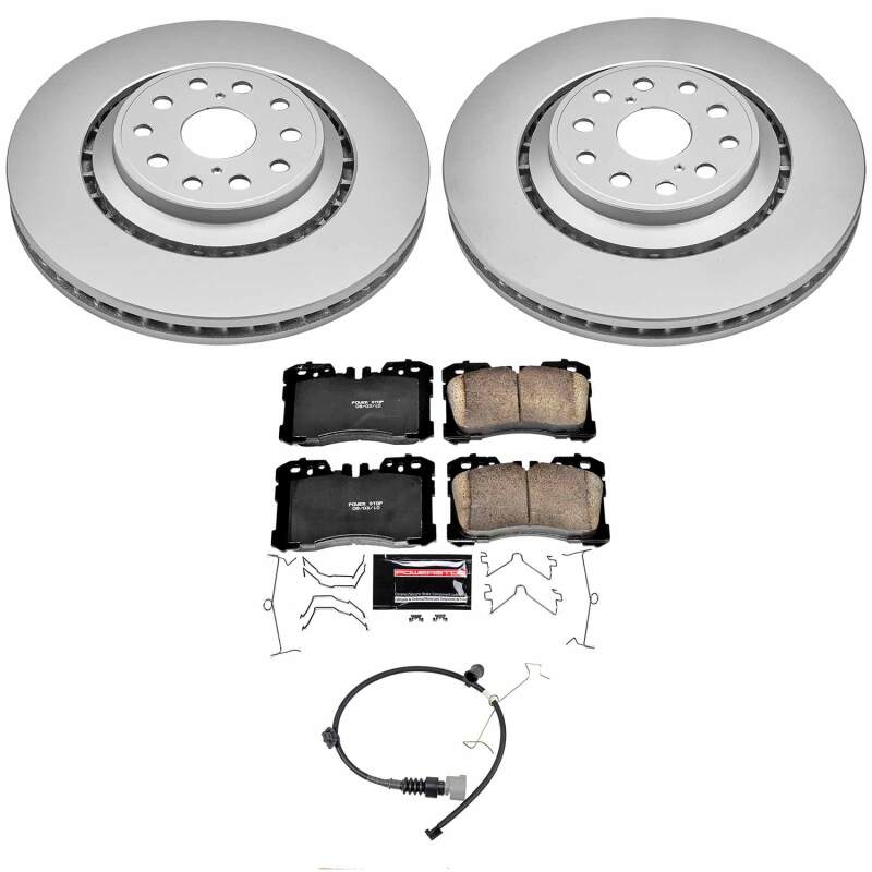 Power Stop 18-23 Lexus LS500 Front Z23 Coated Brake Kit