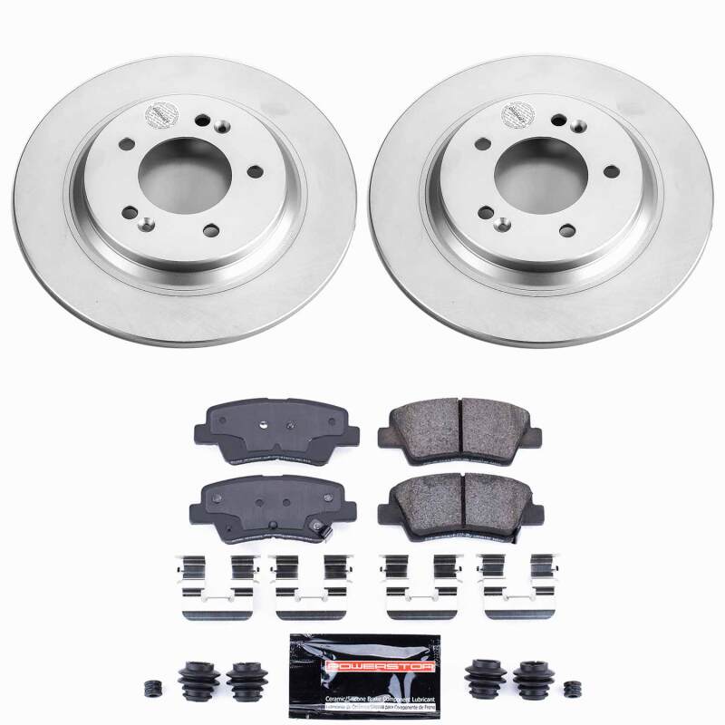 Power Stop 18-20 Hyundai Elantra GT Rear Z23 Coated Brake Kit