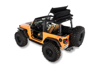 Bestop Trektop Glide Slantback for 18+ Jeep Wrangler JL (Black Diamond)