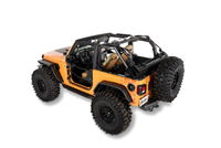 Bestop Trektop Glide Slantback for 18+ Jeep Wrangler JL (Black Diamond)