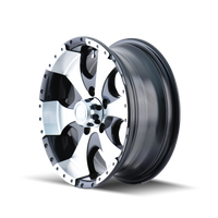 ION Type 136 14x6 / 5x114.3 BP / 0mm Offset / 83.82mm Hub Black/Machined Wheel