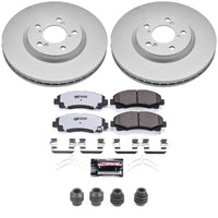 Power Stop 12-14 Honda Ridgeline Front Z36 Coated Truck & Tow Brake Kit