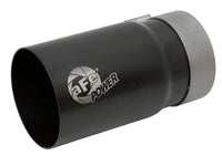aFe MACH Force-Xp Universal Exhaust Tip 3-1/2 IN Inlet x 4 IN Outlet x 7 IN L Black Right Side Exit