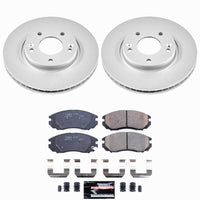Power Stop 04-06 Hyundai Tiburon Front Z23 Coated Brake Kit