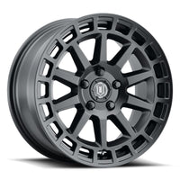 ICON Journey 17x8 / 5x100 / 38 mm / 6in BS Satin Black Wheel