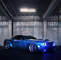 Oracle 08-14 Dodge Challenger LED Projector Headlight Halo Kit - Blue
