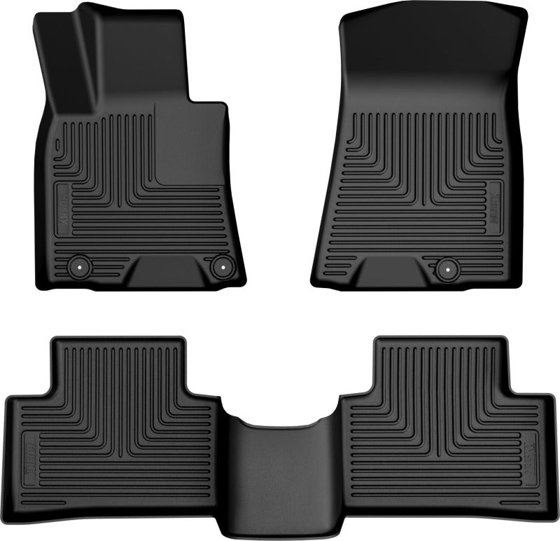 Husky Liners 22-25 Genesis GV70 WeatherBeater Front & 2nd Row Floor Liners - Black
